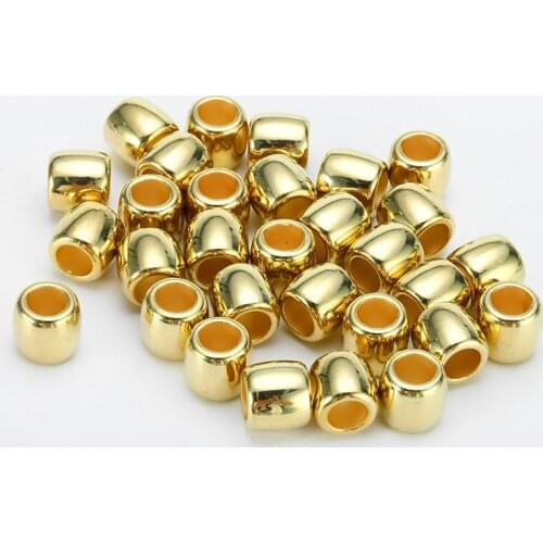 30Pcs 11mm Gold Hair Braid Rings Clips for Women Girls Dreadlocks Beads Circle Styling Set Hole Hair Styling Accessories