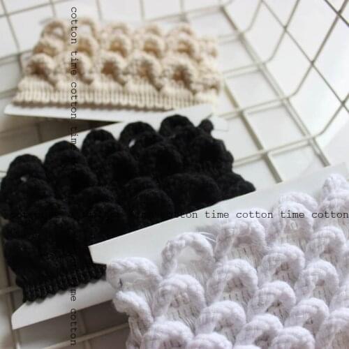 5yards fringed lace trim 3cm wide tassel trim 3colors ribbon cotton mixed fashion accessory for bag garment home deco