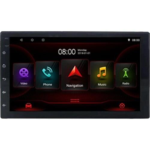 7 Inch 1 DIN Android 10 Auto Multimedia Videospeler Auto Universal Stereo Radio GPS Ondersteuning Built-in Carplay DSP DVD IPS