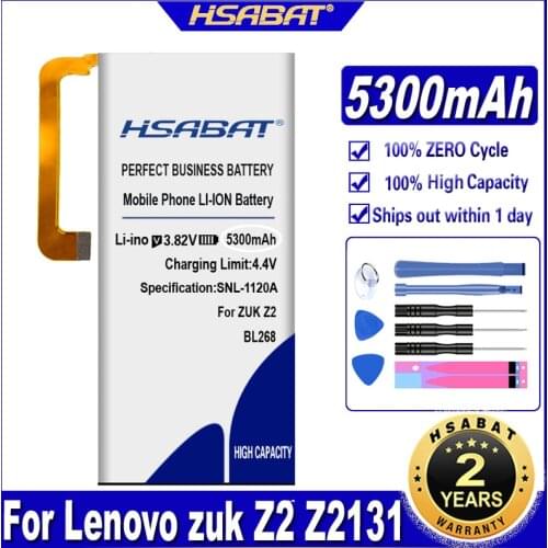 HSABAT 5300mAh BL268 Battery for Lenovo zuk Z2 Z2131