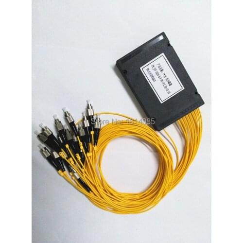 Free Shipping5 pieces/lot Fiber optic PLC1X16 fiber splitter FU/UPC PLC Splitter Module SM 1M ABS BOX