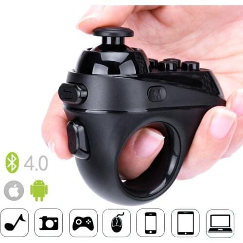 New R1 Ring Shape 3D Bluetooth 4.0 VR Controller Wireless Gamepad Joystick Gaming Remote Control for LOS and Android Smartpho