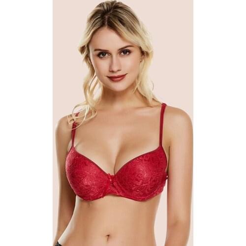 Underwire Bra Womens Sexy Lace Lingerie Bra Adjustable Back Breasts Fashion Comfortable Underwear Top Lingerie Bralette Lady