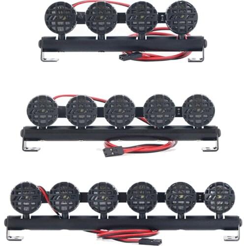 RC Car Light Bar Roof Lamp Bright Spotlight Simulation RC Car Replacements Parts for 1/10 TRX6 TRX4