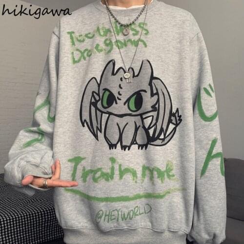 HIKIGAWA Women's Sweatshirts With Inscriptions