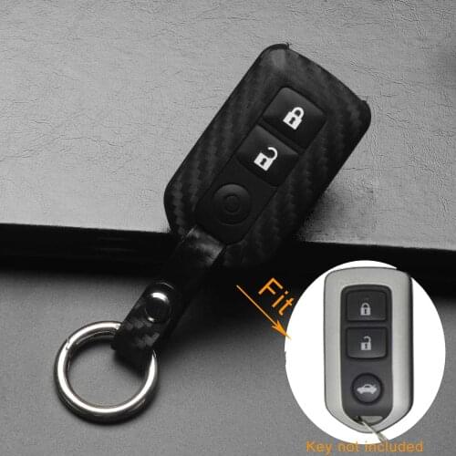Kutery 2 Buttons Remote Car Key Case Silicone Protect Shell For Toyota Highlander Camry Yaris VIOS RAV4
