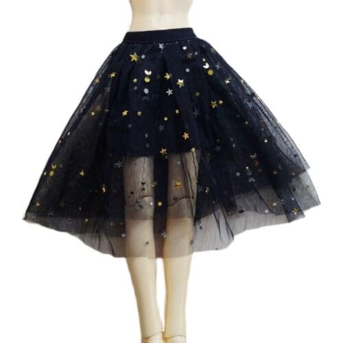 BJD DOLL Black Star Dress Skirt Outfits Clothing For 1/4 17" 1/3 24" Tall MSD SD13 DK DZ AOD DD Doll Wear