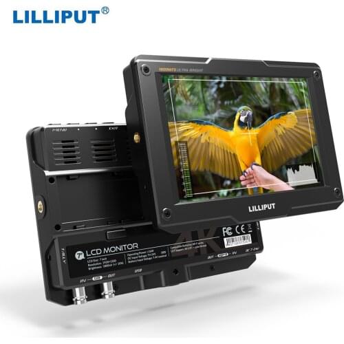 LILLIPUT H7S 7" 4K Ultra Brightness On-Camera Monitor w Full HD Resolution 4K-HDMI & 3G-SDI Input Output Moniter for Photography