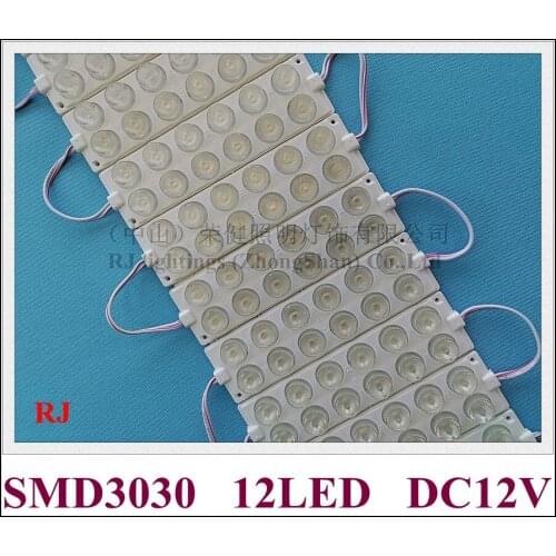 Injection LED light module with lens DC12V SMD 3030 12led 6W 135mm*40mm LED back light for sign letter and lighting boxes