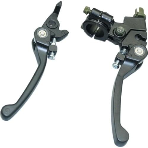 Motorcycle Adjustable Hydraulic Brake Clutch Master Cylinder Lever Handlebar for 110 125cc Dirt Bikes