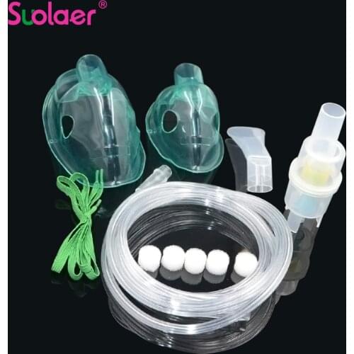 Inhaler Set Soft Tube Inhaler Catheter Nebulizer Cup Adult Kid Mask Filters Family Medical Air Compressor Nebulizer Accessories