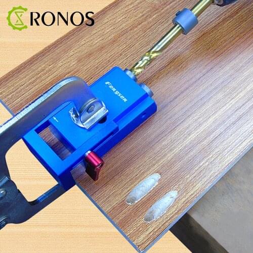 New XK-1 woodworking 9.5MM hole puncher slant hole locator woodworking + Step Drill Bit & Accessories Wood Work Tool Set