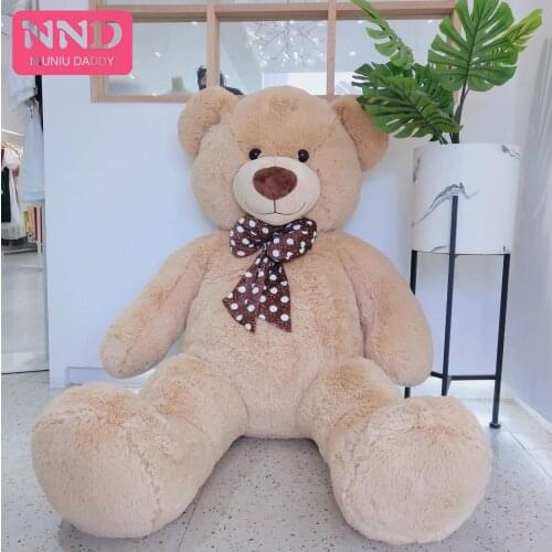 Niuniu Daddy Huge Teddy Bear Skin High Quality Plush Wave Point Tie Bear Skin