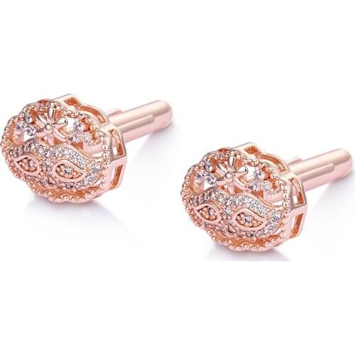 WEIMANJINGDIAN Brand New Arrival High Quality White Gold Glaring Cubic Zirconia CZ Crystal Mens Mask Cuff Links
