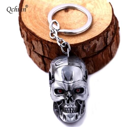 Popular Movie Terminator Series X-Men Metal Skull Decoration Key Ring 5 * 5cm Keychain
