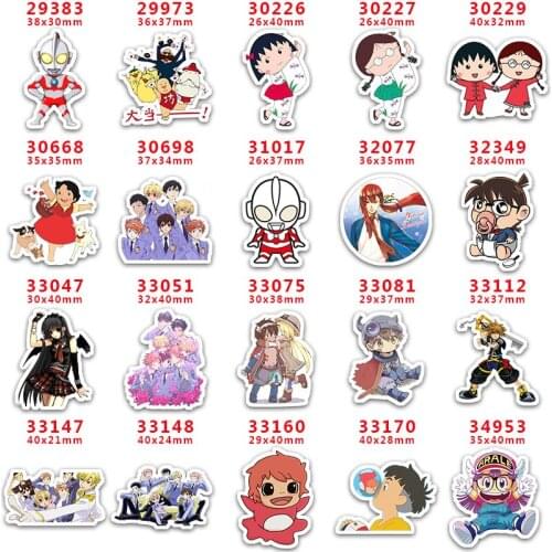 DIY Craft Supplies Sewing Accessories Cartoon Printed Planar Resins Mold 10 Pieces. PR-29383