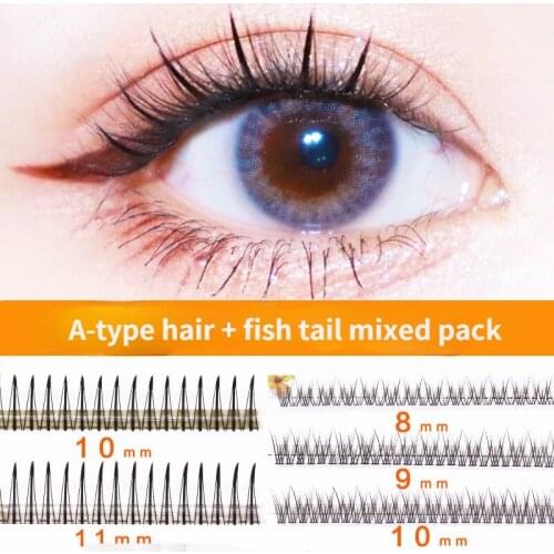 Professional Makeup False Eyelashes Mixed Single Cluster Grafting Segmented Multi-size Single Eyelash Bundle Eye Makeup Tool