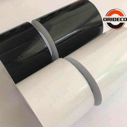 Different Size Glossy Black/White Matte Black Vinyl Wrap Roll Glossy Car Body Sticker Wrapping Foil With Air Free Bubble