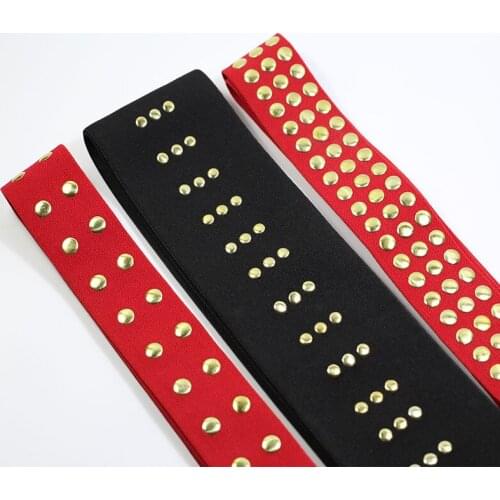 Hot piece sequins elastic band 38-75mm elastic band garment bag pants elastic band rubber DIY sewing accessories rubber band