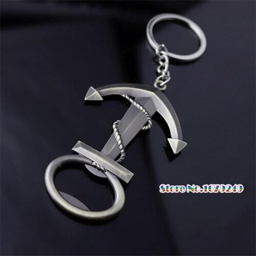 Ship anchor Bottle Openers Keychain Multifunctional Beer Wine Openers Key Ring Metal Beverage Can Opener