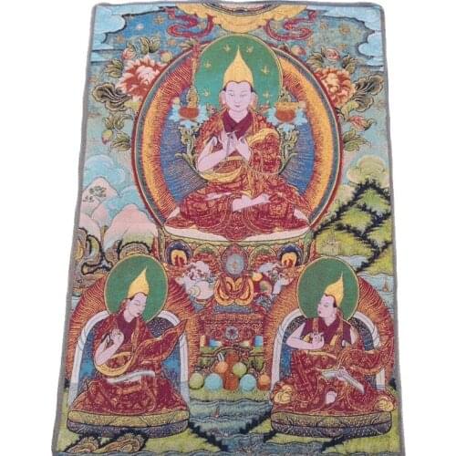 Tibet, Nepal, Thangka portrait, brocade painting, silk religious figure, Thangka embroidery mural 1