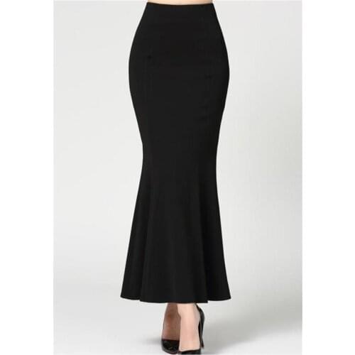 Skirt Long Women Sexy Fishtail ankle-Length Vintage trumpet sexy skirts