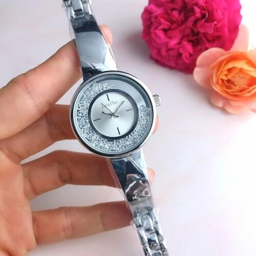 Fashion Bracelet Style Brand Ladies Watches Silver Rose Gold Stainless Steel Women Quartz Watch Reloj Mujer montre femme