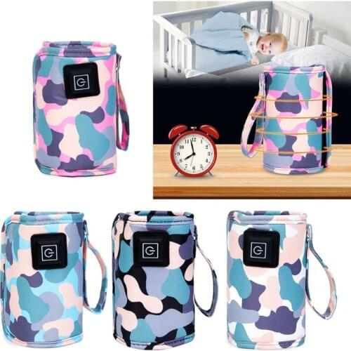 1 Pc USB Baby Bottle Warmer Insulation Thermostat Food Heater Bag Infant Feeding Bottle Heating Cover Newborn Milk Warmer
