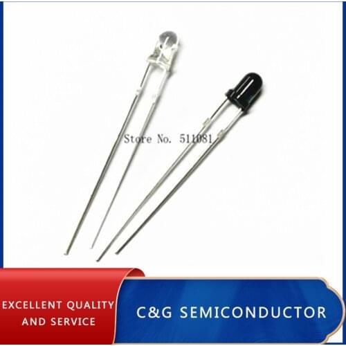 10pairs 3mm 940nm LEDs infrared emitter and IR receiver diodes EACH 10PCS