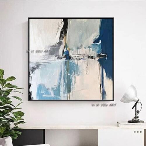100% Handmade Many Kinds Bright Color Style Picture Abstract Oil Painting Minimalist Contemporary Wall Art Decorative