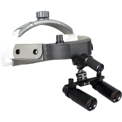 6X Helmet Dental Magnifier Surgical LED Headlight Loupe Microsurgery Oral Dentistry Spine Extra-hand Nerve Magnifying Glasses