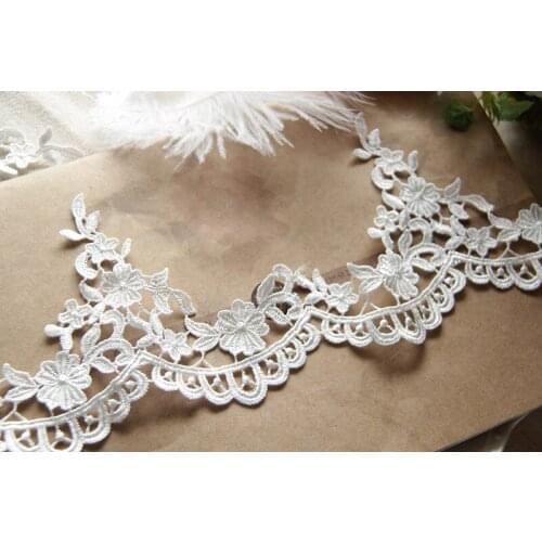 9cm Width 5yards/lot Bridal Lace Trim ,Crochet Venice Embroidery Lace Trim