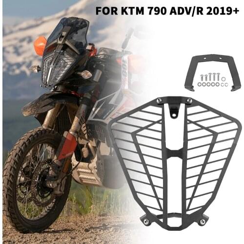 Motorcycle Accessories Headlight Cover Guard Protector Grill Grille Protection For KTM 790 Adventure R ADV 2019 2020 2021 Black