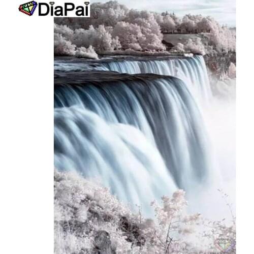 DIAPAI 5D DIY Diamond Painting 100% Full Square/Round Drill "Waterfall scenery" Diamond Embroidery Cross Stitch 3D Decor A23565