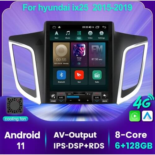 Android 11 For Hyundai Creta IX25 2011 - 2019 For Car Radio Multimedia Video Player Navigation GPS Android IPS DSP DVD WIFI BT
