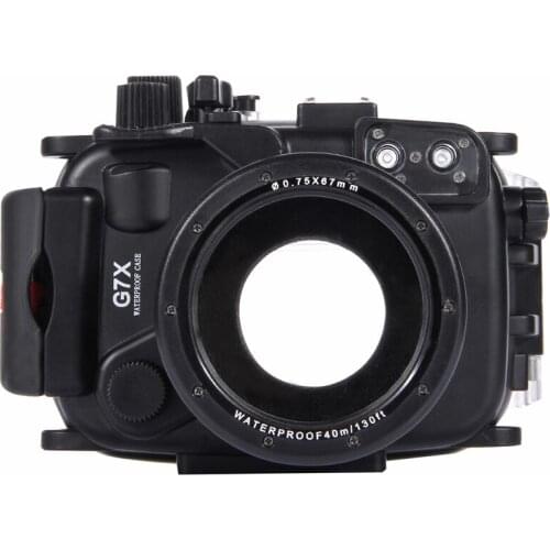Underwater Swimming Diving Case Waterproof Camera Bag Housing case for Canon G7 X Depth 40m 1560 inch