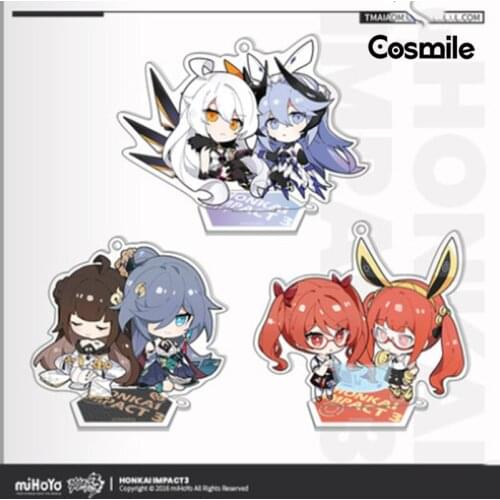 Cosmile Honkai Impact 3 Benares Fu Hua Official Acrylic Pendant Keychain Stand Toy Display Cos Gift C Pre-sale