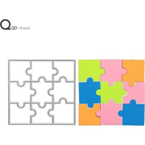 Scrapbook Childrens Puzzle Metal Cutting Dies Handmade Tools DIY Card Make Mould Model Craft Decoration New 2021 Wholesale