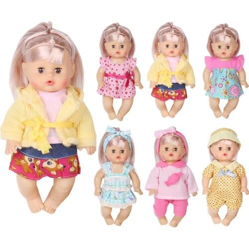 Toys Set of 6 Doll Clothes for 11 Inch Doll Alive Baby Dress Clothes Outfits Costumes Gown Doll Accessories Clothing