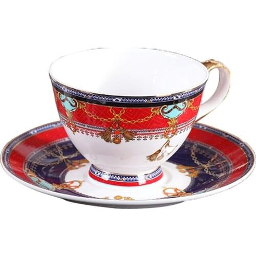 Ceramic Coffee Mug Breakfast Milk Tea Cup Drinkware With Tray & Spoon Kitchen Drinking Utensil Luxury Wedding Gifts Eco-Friendly