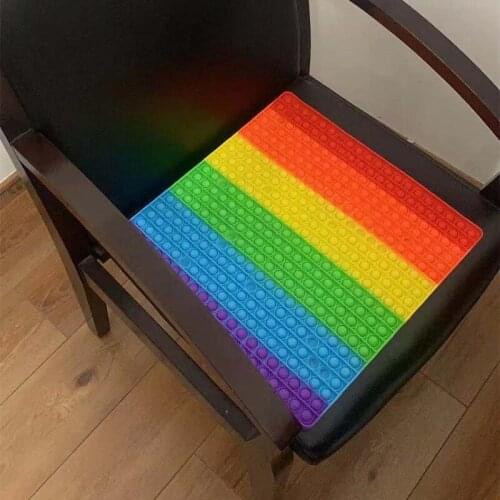 2021 Hot Big Size Fidget Toys Pop Its Push Bubble for Schoolbag Board Pendant Adult Relief Toy Kids Anti-Stress Relieve Game