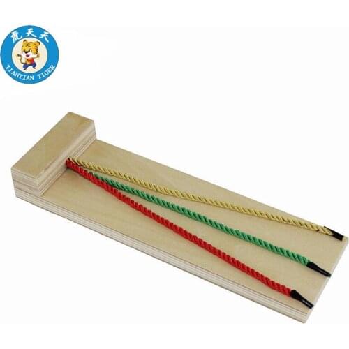 Montessori Baby Early Educational Wooden Toys Preschool Training Practical Life Braiding Board