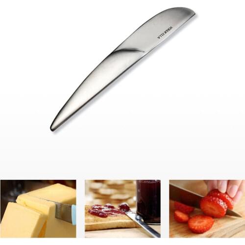 Nordic Kitchen Stainless Steel Butter Knife Jam Knife Spatula Sanding Bladed Cheese Knife Tea Knife Bread Cheese