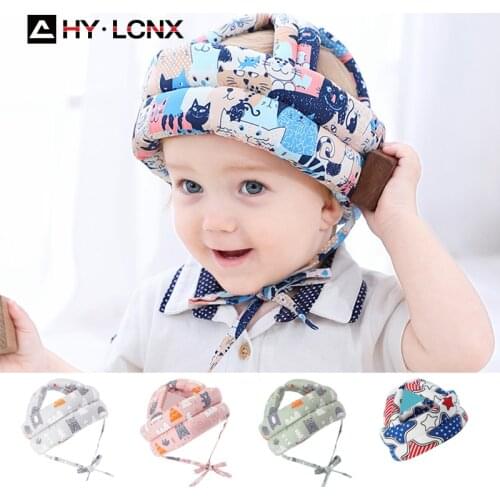 Autumn Spring Baby Safety Helmet Toddler Anti-fall Pad Hat Boys Girls Head Protection Headgear Children Learn To Walk Crash Cap