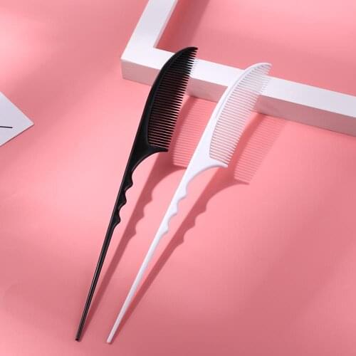Salon Barber Fine-tooth Partition Pin Hairdressing Hair Styling Plastic Rat Tail CombsHair Style Rat Tail Comb Pin Barbers Combs