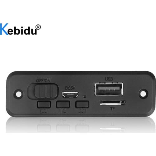 Bluetooth 5.0 MP3 Player Decoder Board DC 5V 6W Amplifier Hands-free Car FM Radio Module Support FM TF USB AUX Recorders