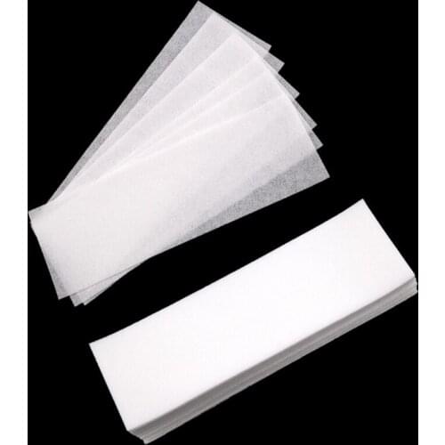 100Pcs Professional Armpit Leg Hair Removal Wax Paper Strips Cloth Nonwoven Tool 27RB