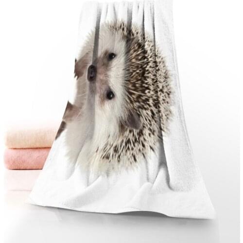 Hedgehog Towels Microfiber Bath Towels Travel,Beach,Face Towel Custom Creative Towel Size 35X75cm And 70X140cm