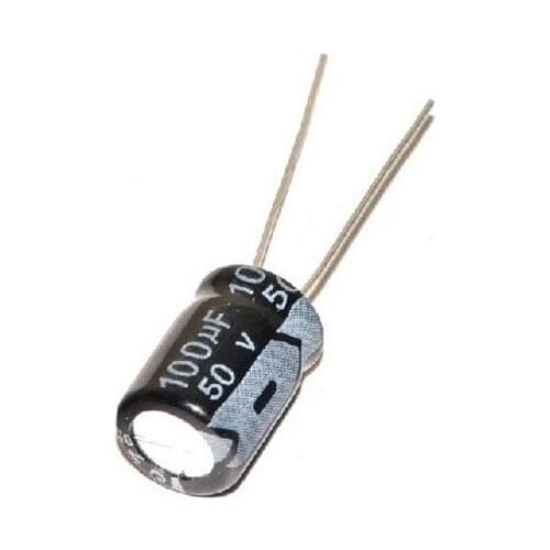 50V 100UF 100UF 50V Electrolytic Capacitors Size:8X12 best quality