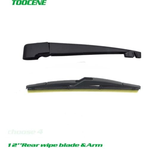 Rear Wiper Blade and arm For Citroen C4 Hatchback 2004-2010 High quality back Windshield Windscreen wiper